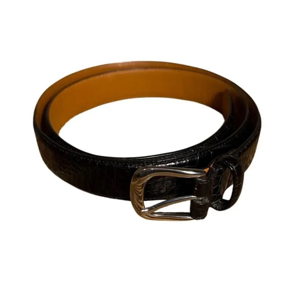 Lauren Ralph Lauren Black Leather Belt Men's Sz. 40